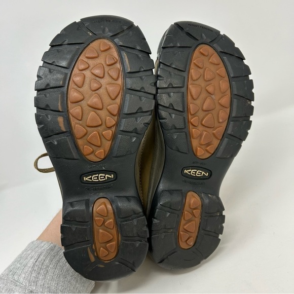 Keen Brown Leather Casual Lace Up Walking Hiking Sneakers Size 9.5 (EU Size 40) - Picture 9 of 16